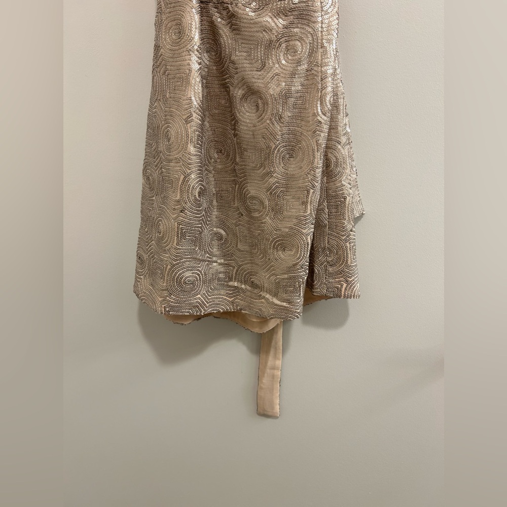 Free People Blush Sequin Swirl Dress with a Drape Neck - Picture 9 of 9